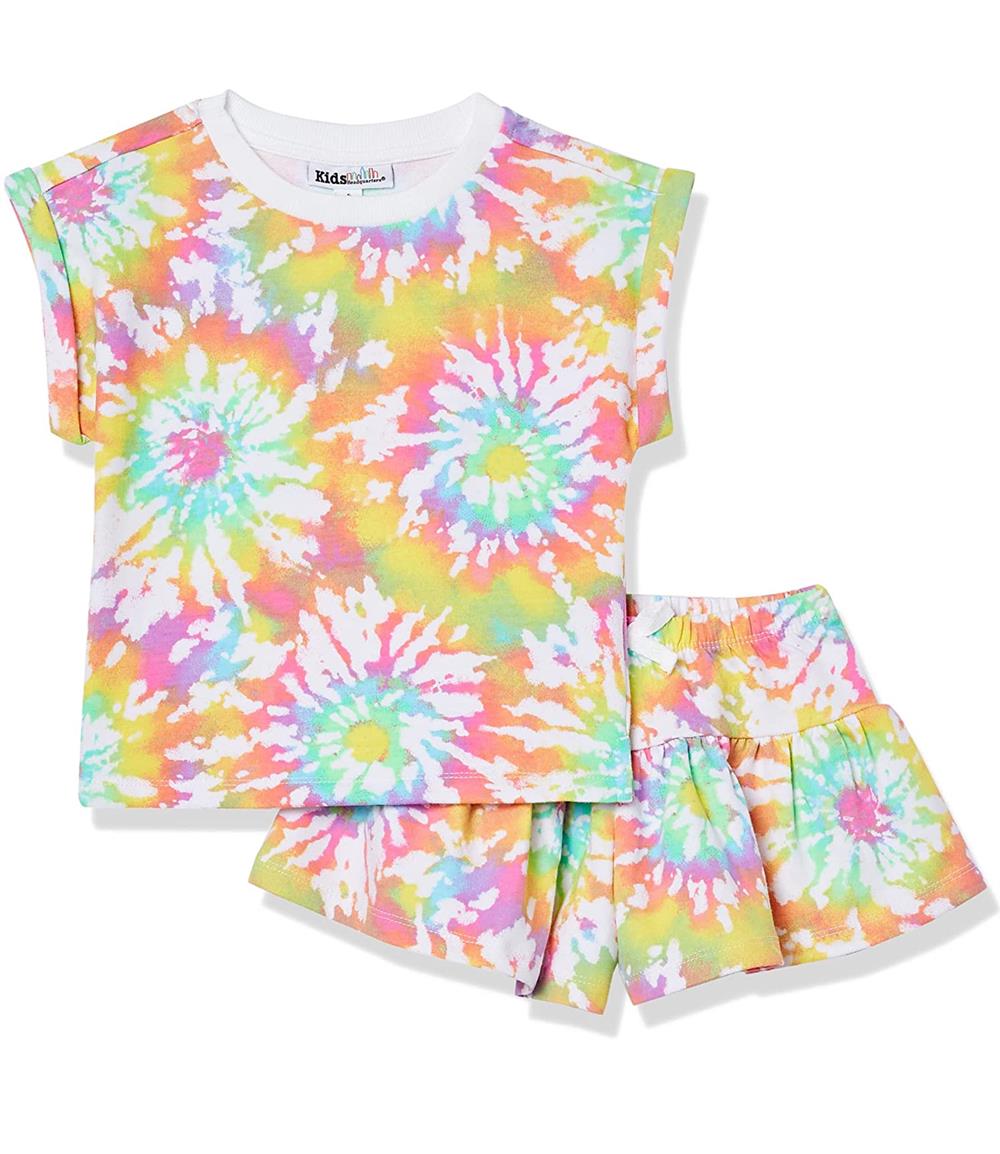 Kids Headquarters Girls 12-24 Months Tie Dye Scooter Set