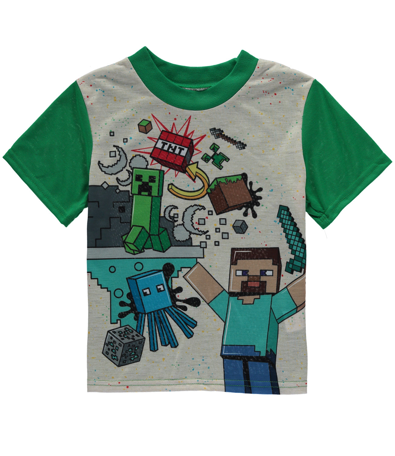 Minecraft Boys 6-12 Short Sleeve 2-Piece Pajama Set