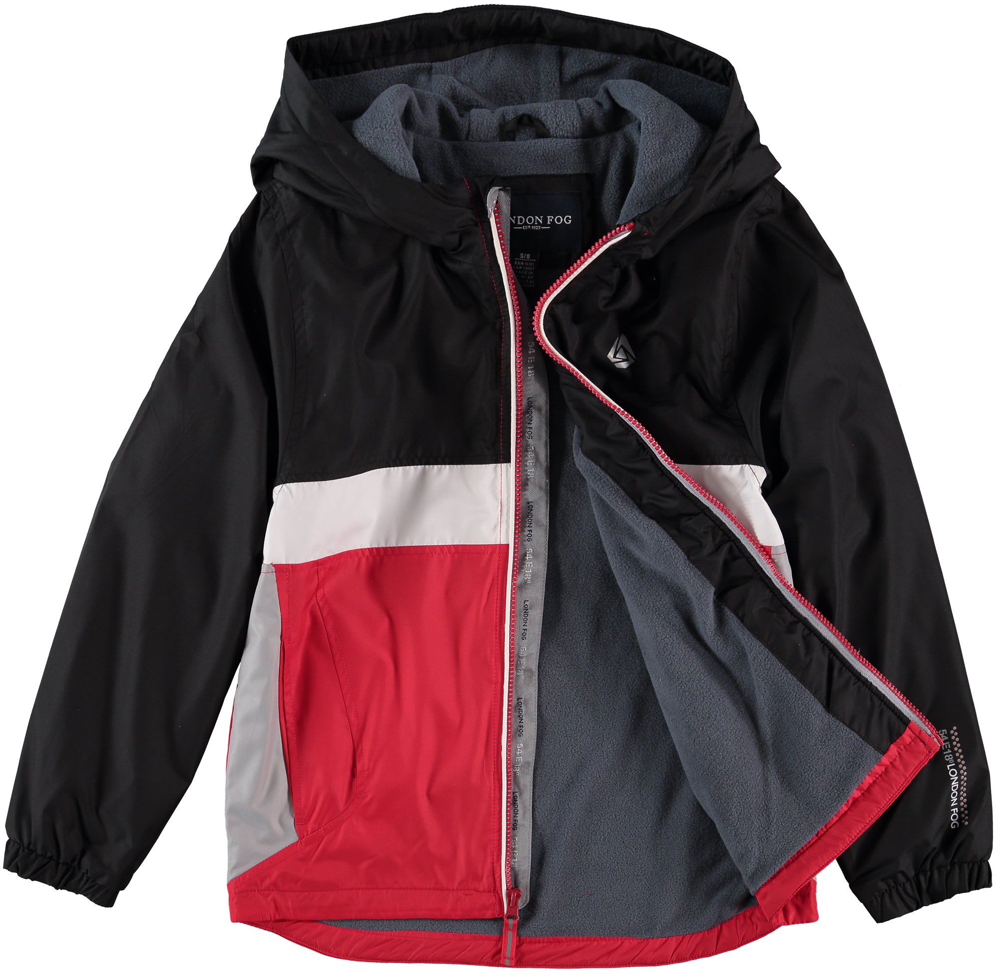 London Fog Boys 8-20 Colorblock Hooded Jacket