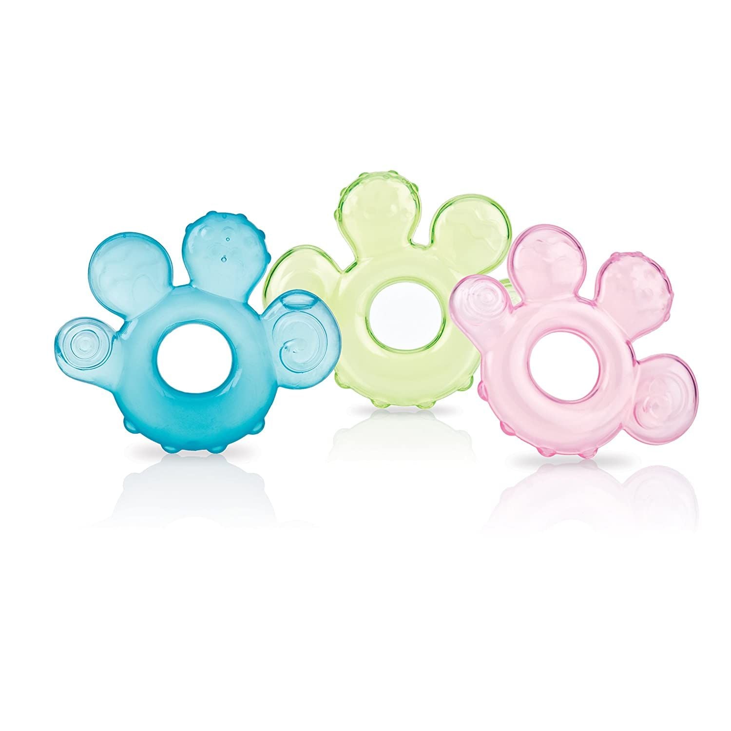 Nuby IcyBite Hand Teether, Colors May Vary