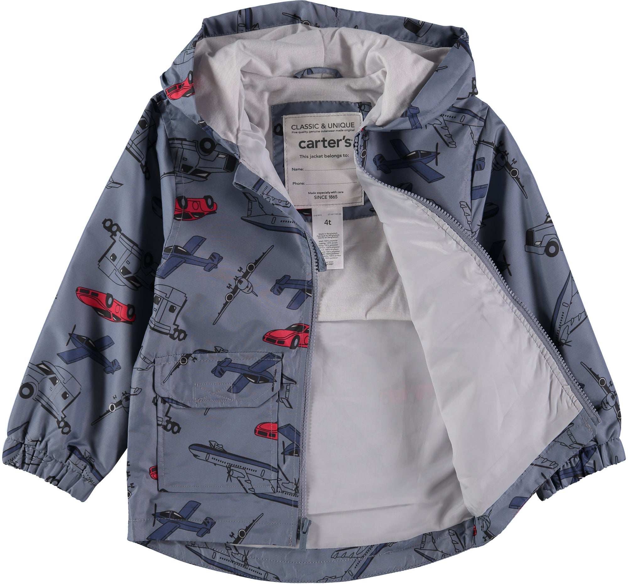 Carters Boys 2T-4T Rain Slicker