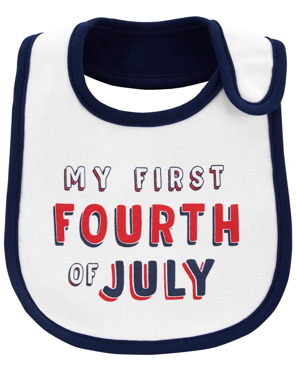 Carters My 1st Fourth Bib