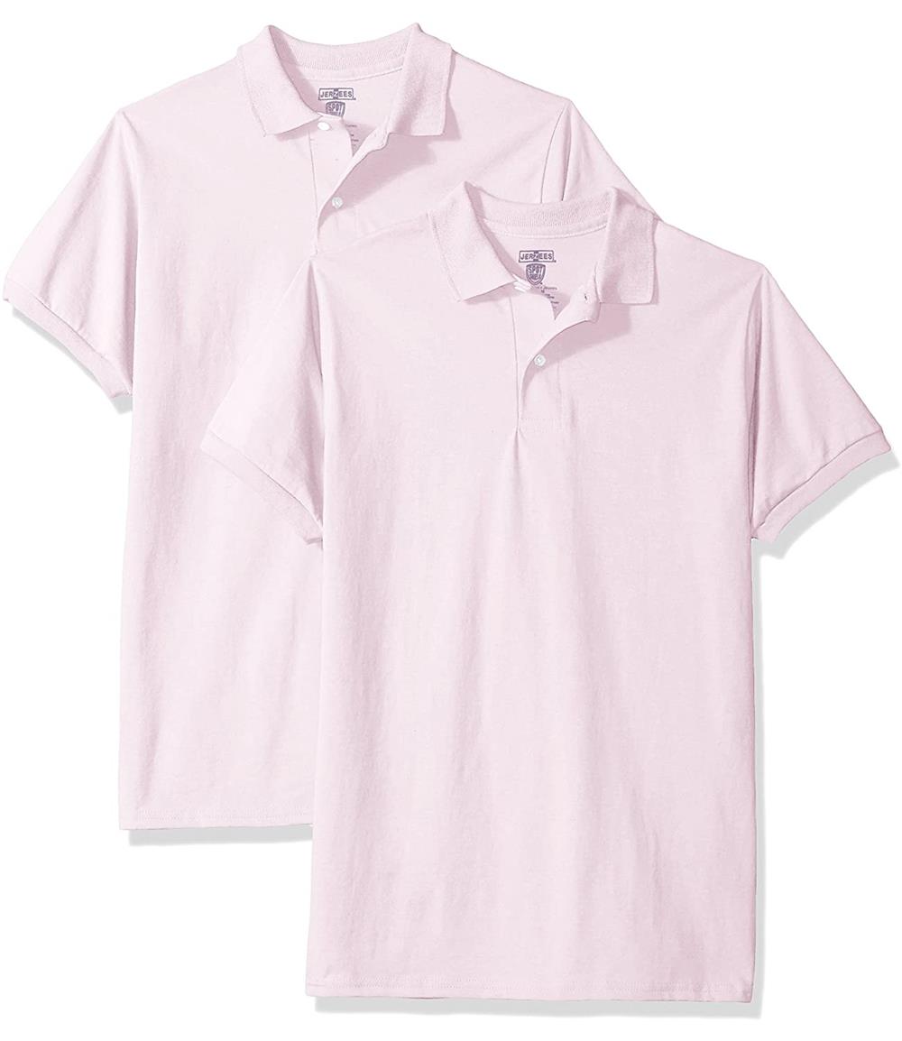 Jerzees Boys 8-20 SpotShield Short Sleeve Polo, 2-Pack