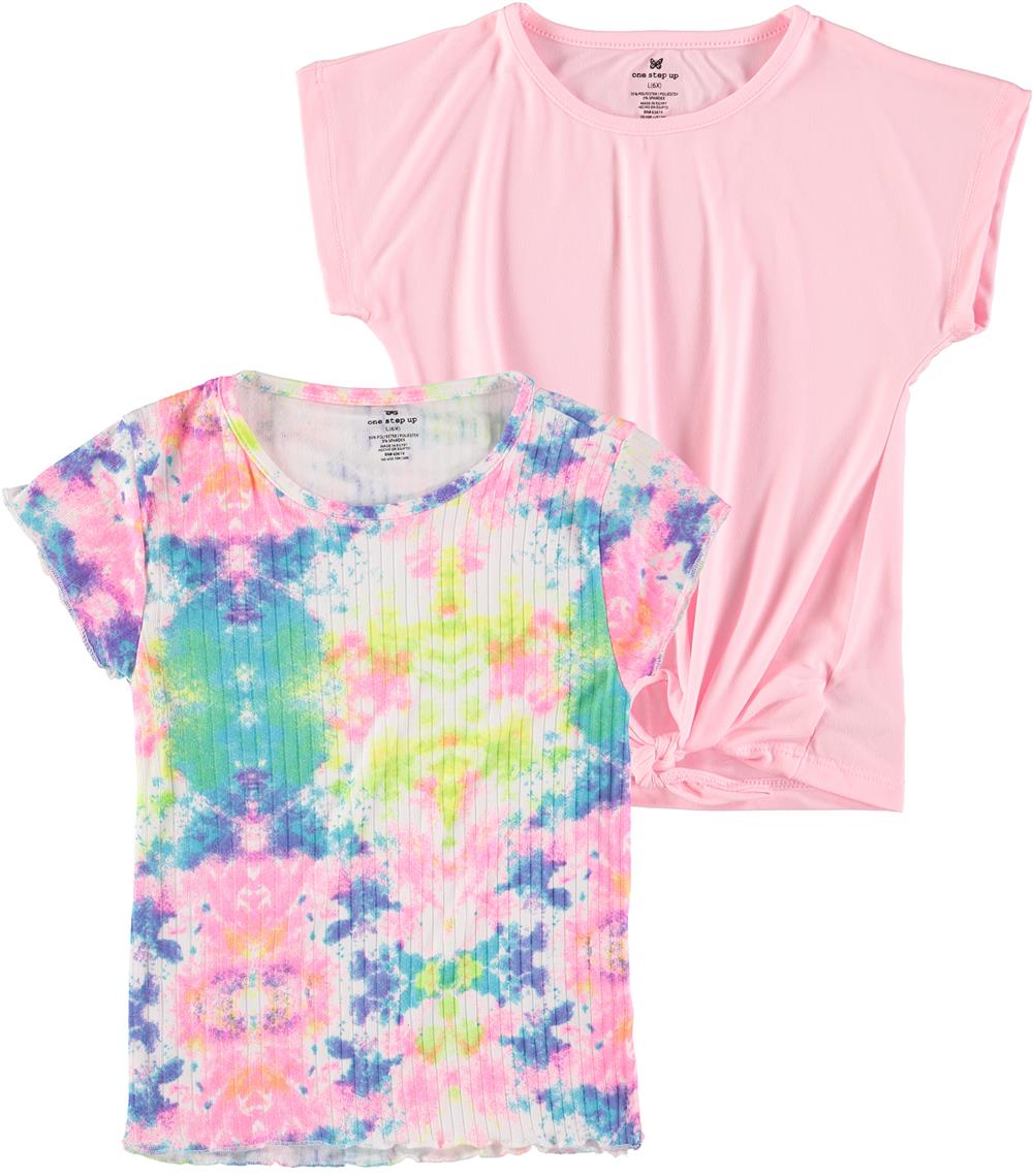 One Step Up Girls 7-16 2-Pack Soft Short Sleeve Yummy T-Shirt