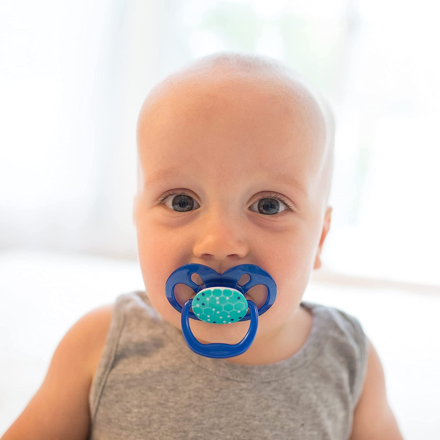 Dr. Browns Advantage Day and Night Time Baby Pacifiers, 6 -18 Month, Blue, 3 Count