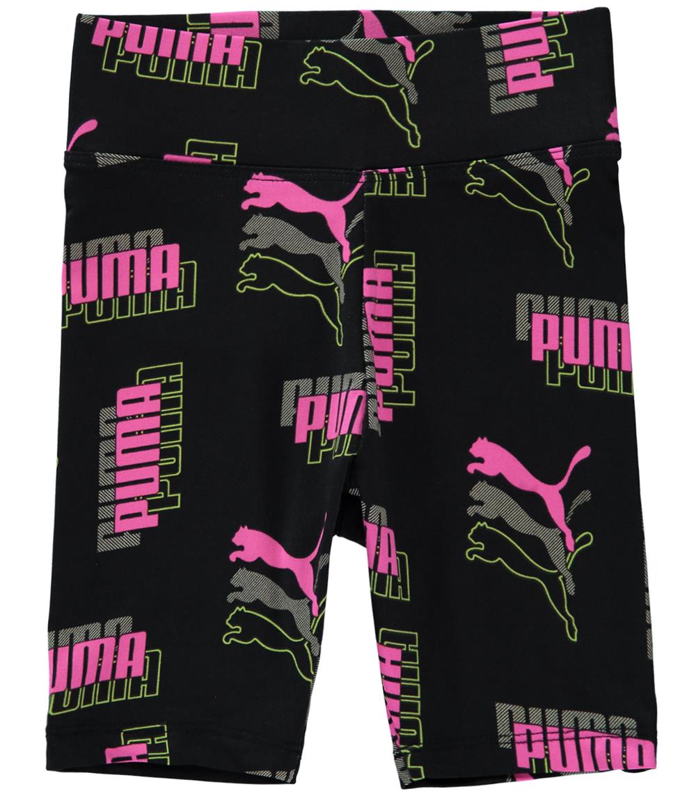 PUMA Girls 4-6X All Over Print Logo Short