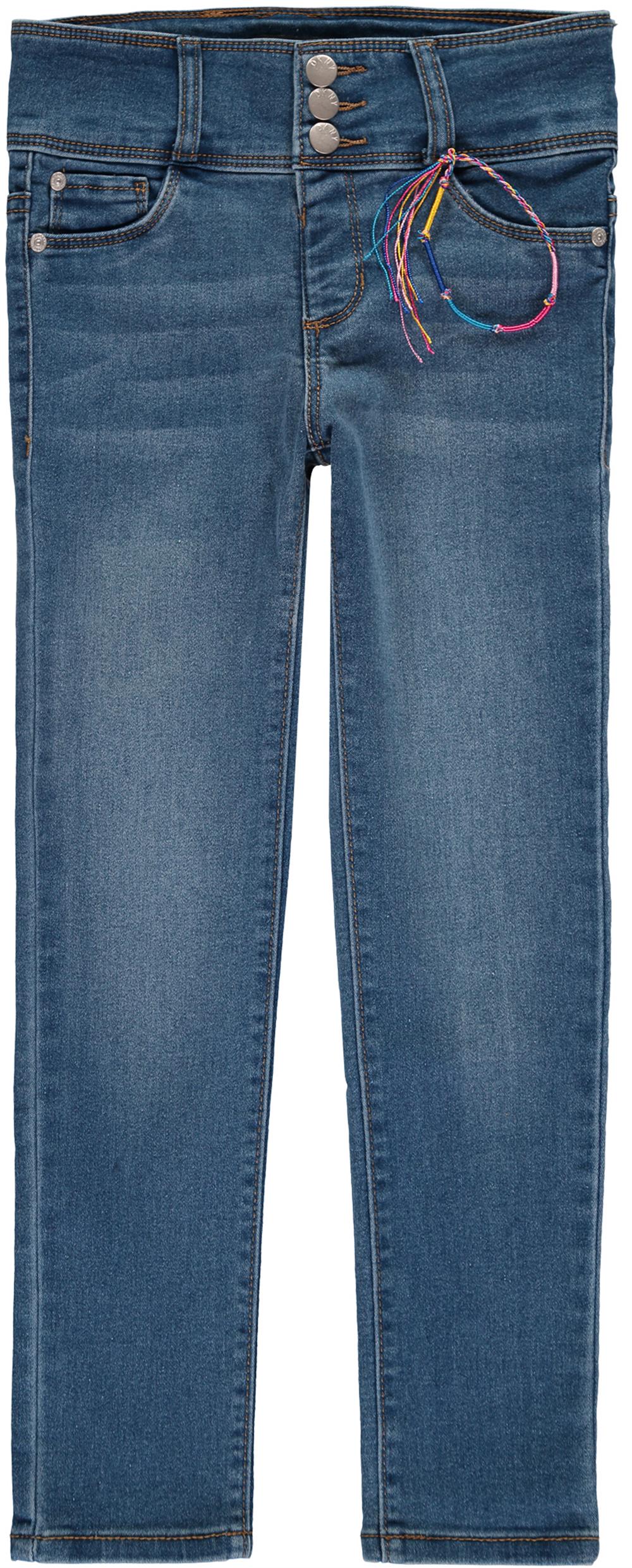 DKNY Girls 7-16 3-Button Stretch Jegging