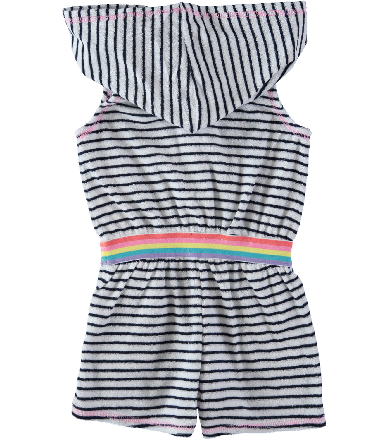 Juicy Couture Girls 4-6X Stripe Hooded Romper