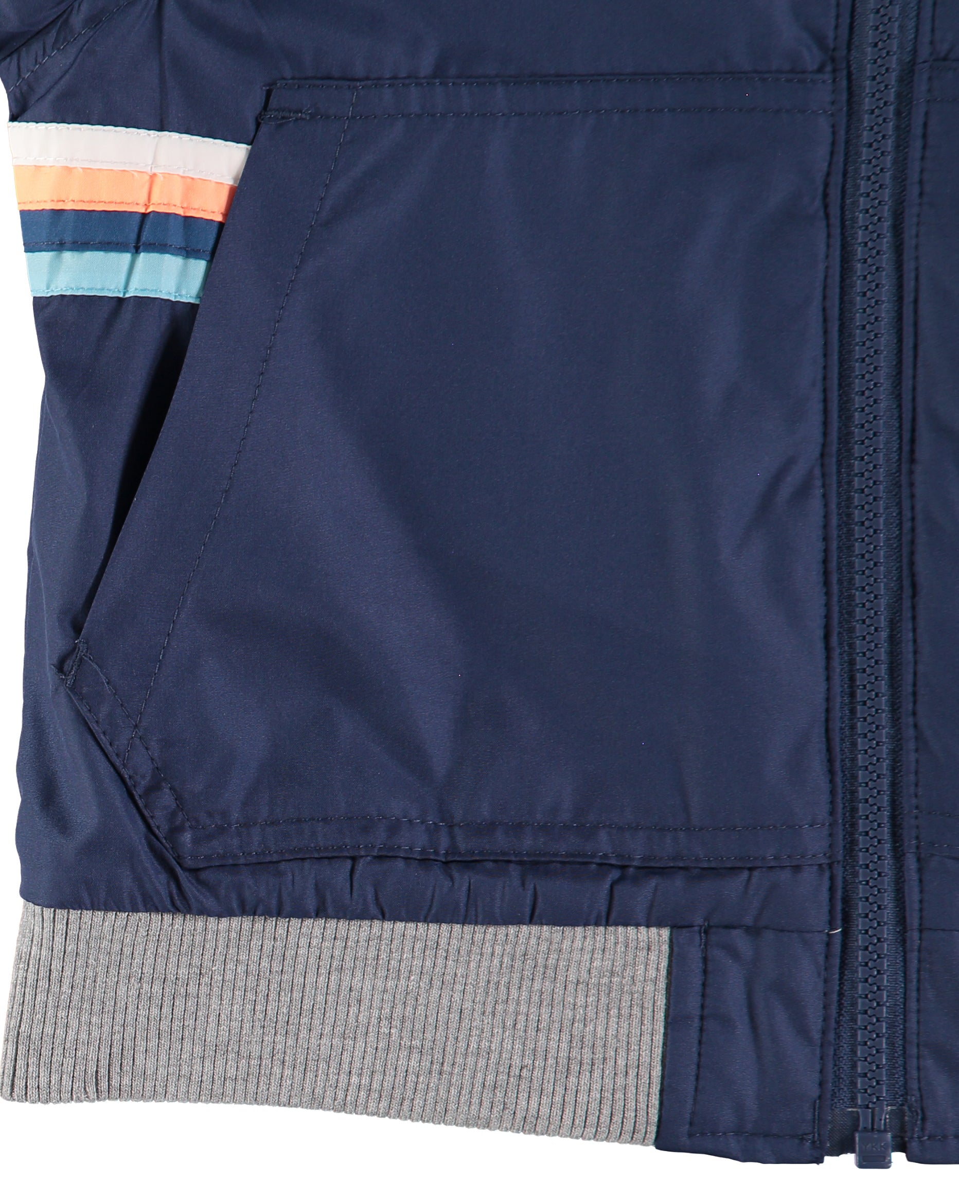 Osh Kosh Boys 2T-4T Stripe Hood Jacket