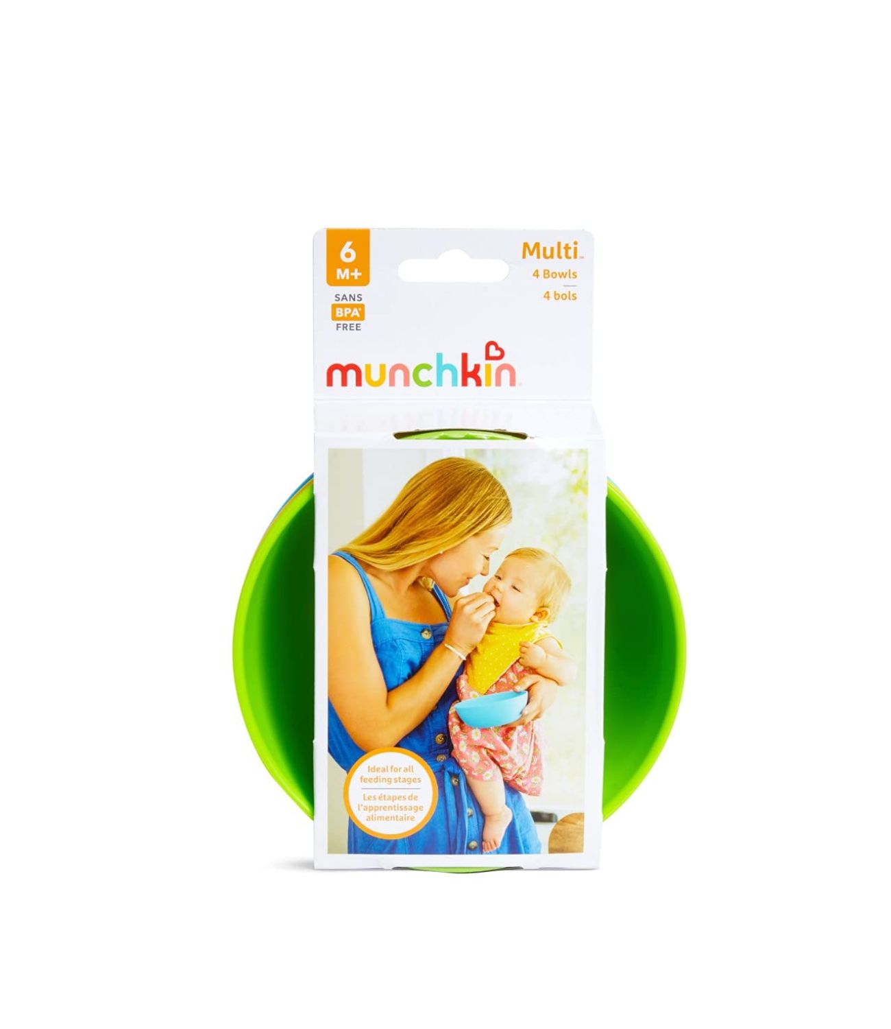 Munchkin 4-Pack Multi-Color Bowls