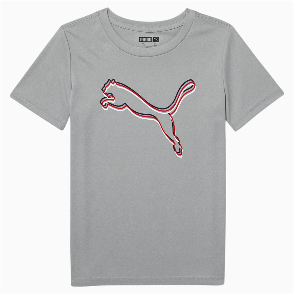 PUMA Boys 4-7 Alpha Cat Performance T-Shirt