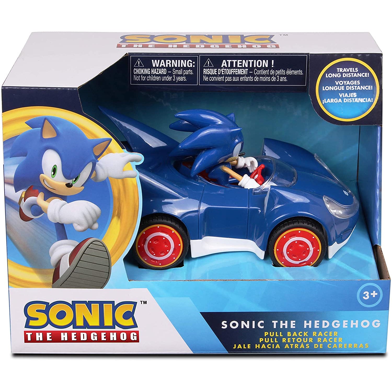 Sonic The Hedgehog All Stars Racing Pull Back Action Racer