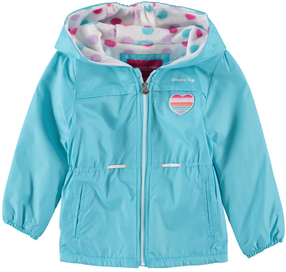 London Fog Girls 2T-4T Heart Midweight Jacket