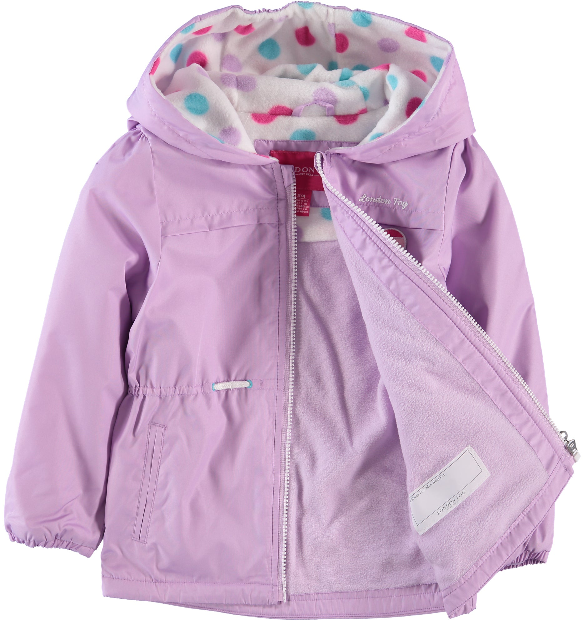 London Fog Girls 2T-4T Heart Midweight Jacket