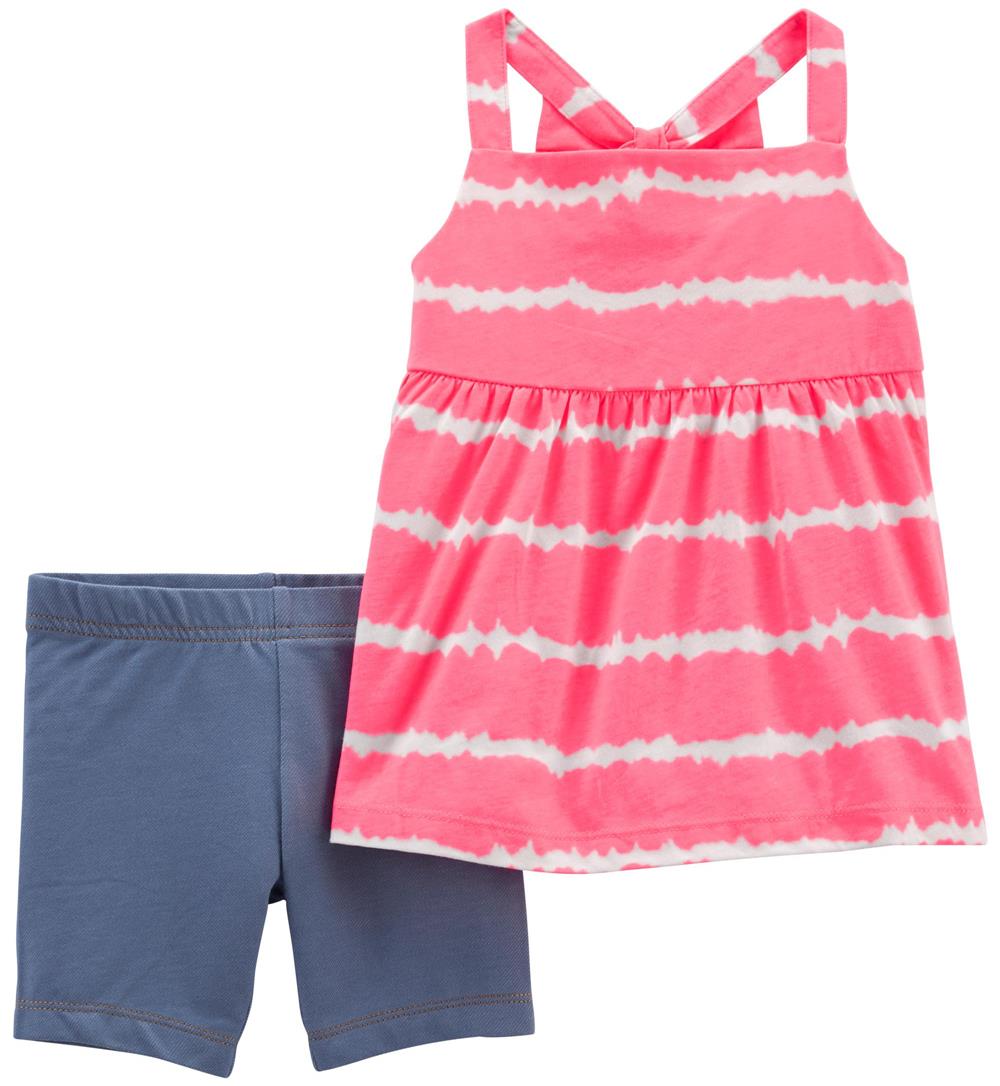 Carters Girls 2T-4T Stripe Tunic Bike Set