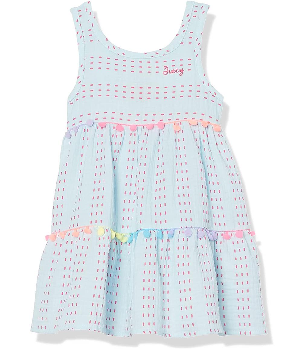 Juicy Couture Girls 4-6X Tier Pom Sundress