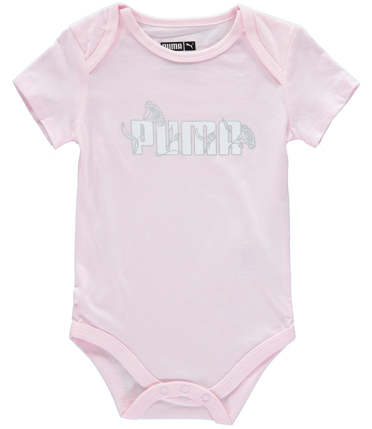 PUMA Girls 12-24 Months Short Sleeve 5-Pack Bodysuit