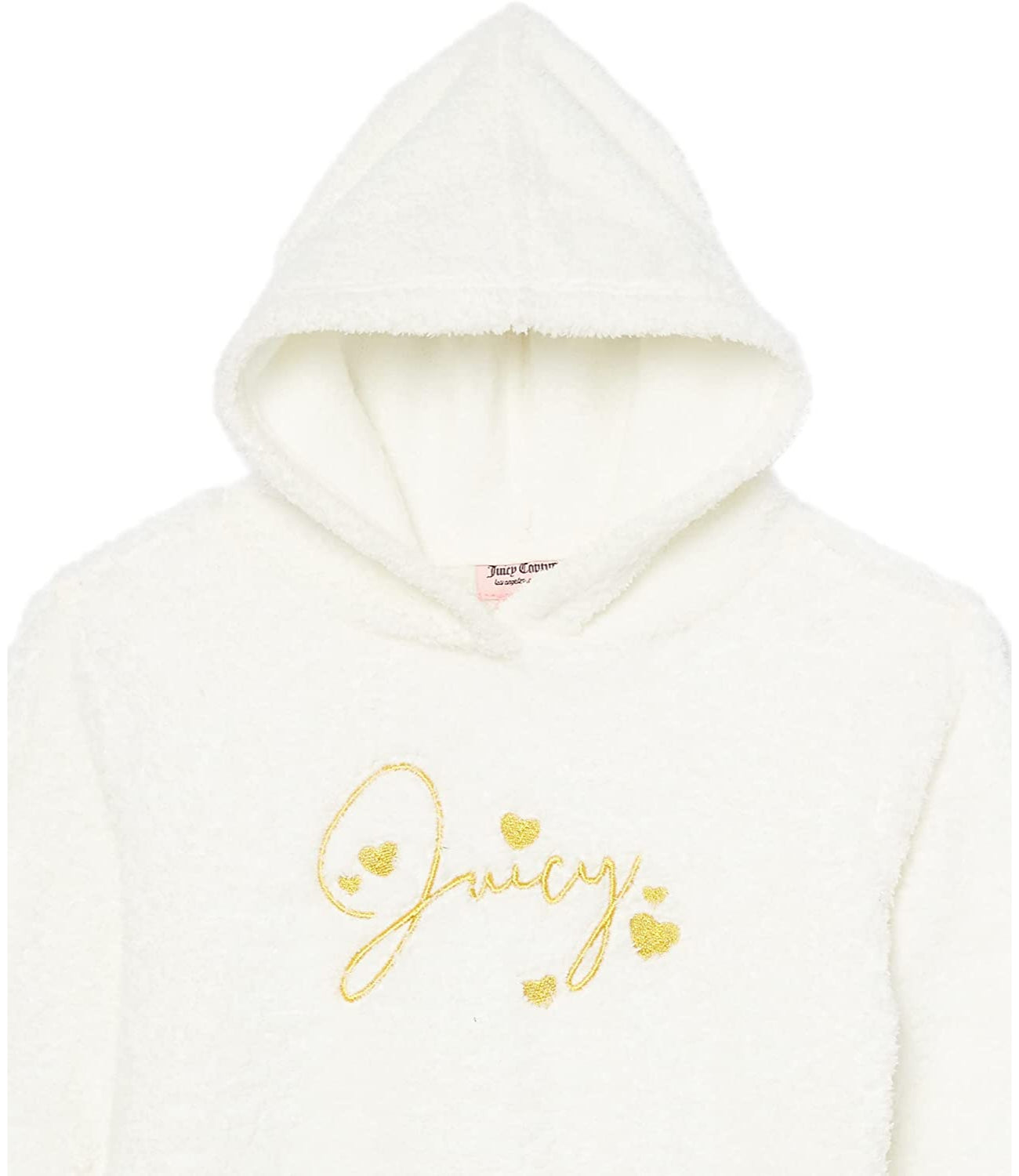 Juicy Couture Girls Plush Embroidered Hooded Sweatshirt Legging Set