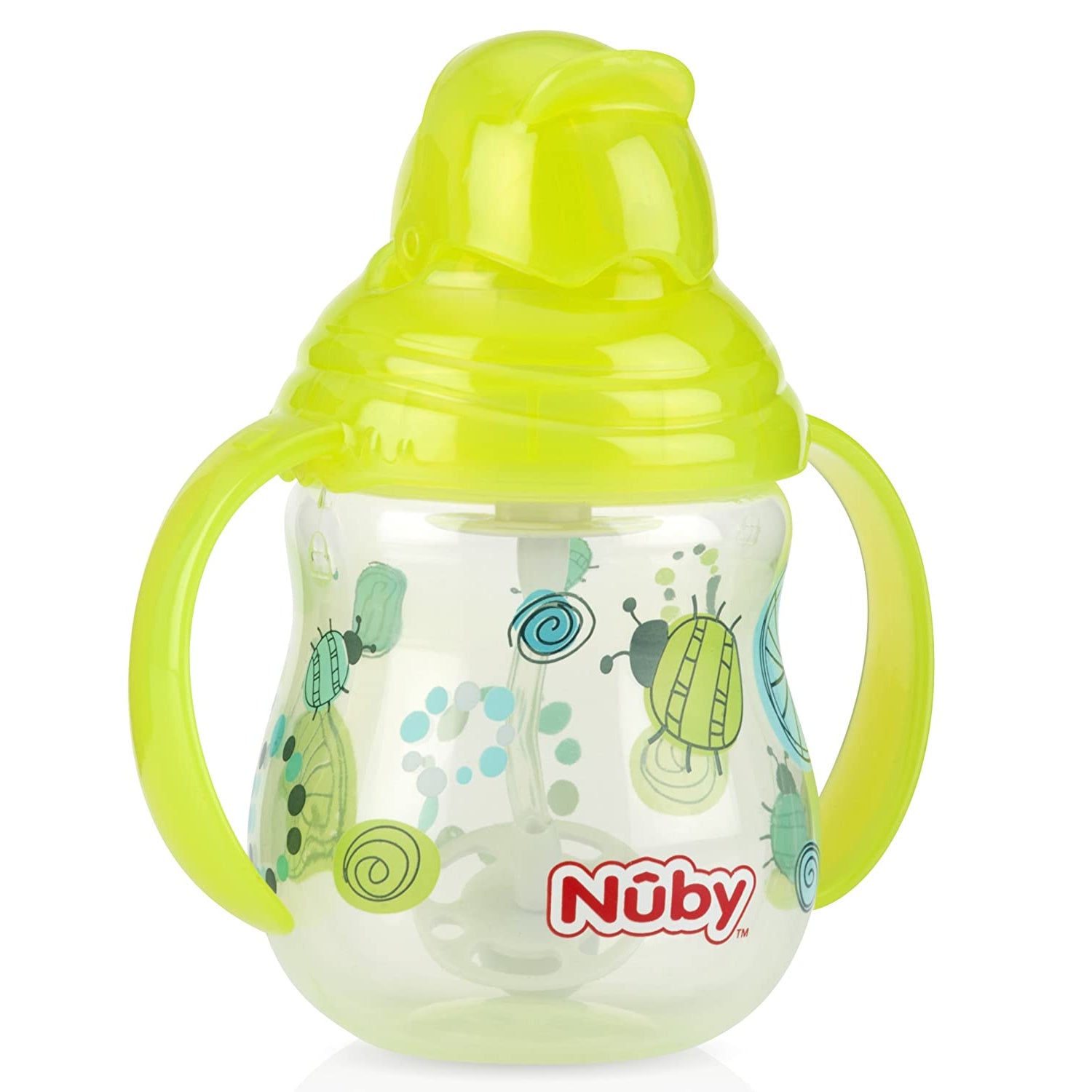 Nuby Designer Series Twin Handle Flip-It Cup with 360° straw