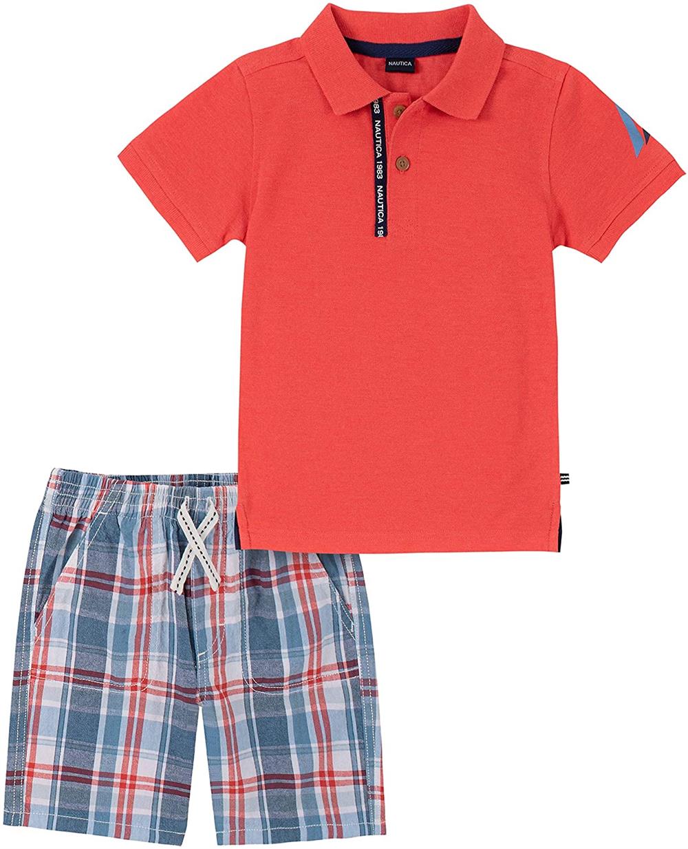 Nautica Boys 12-24 Months Polo Short Set