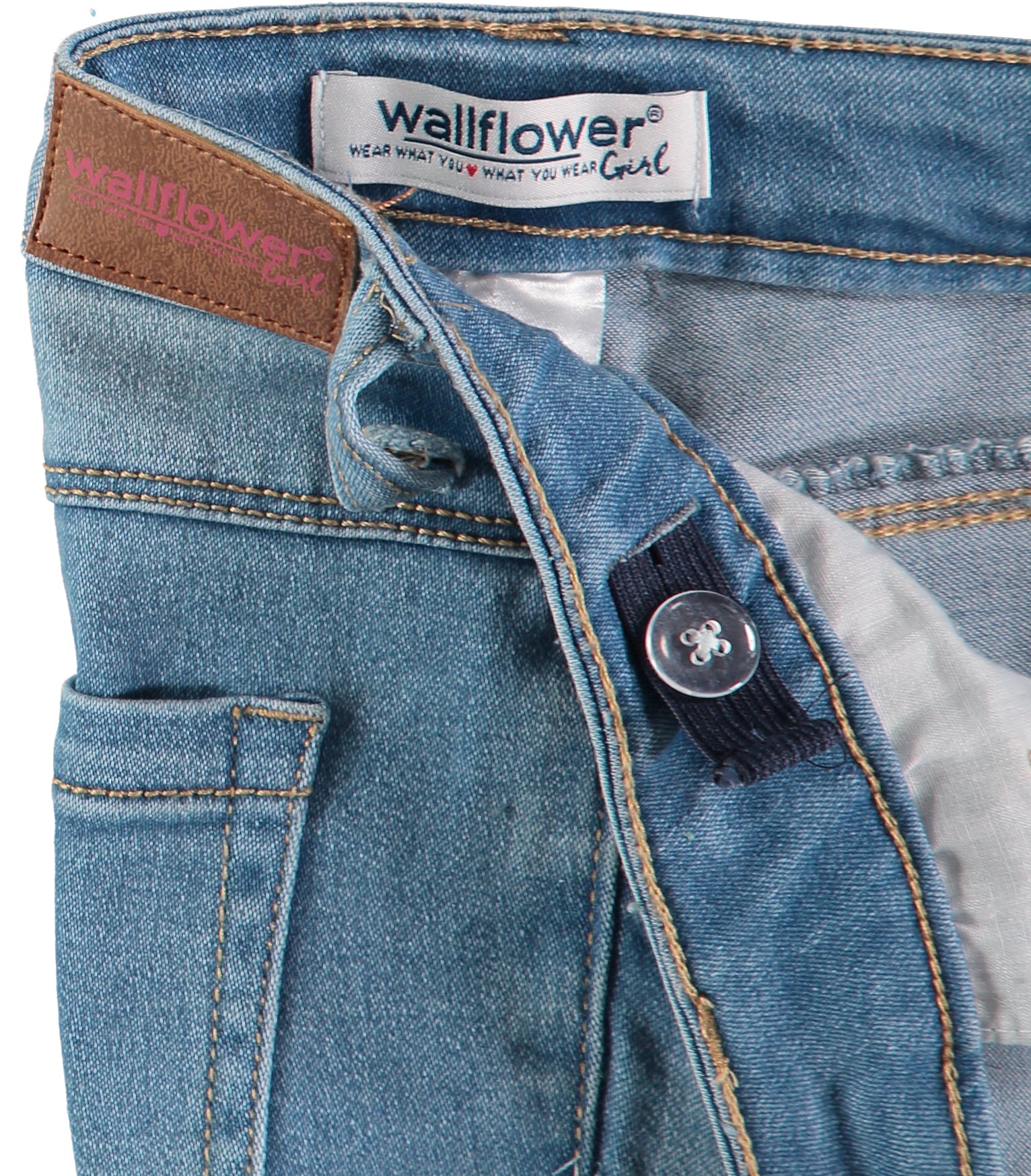 WallFlower Girls 7-16 Distressed Jean