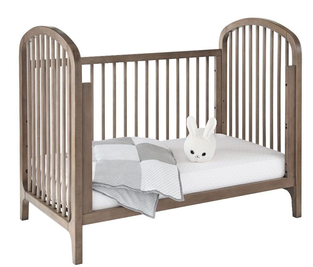 Kolcraft 3-in-1, Easy-to-Assemble, Elston Convertible Crib - Built-In Hardware, Antique Greige