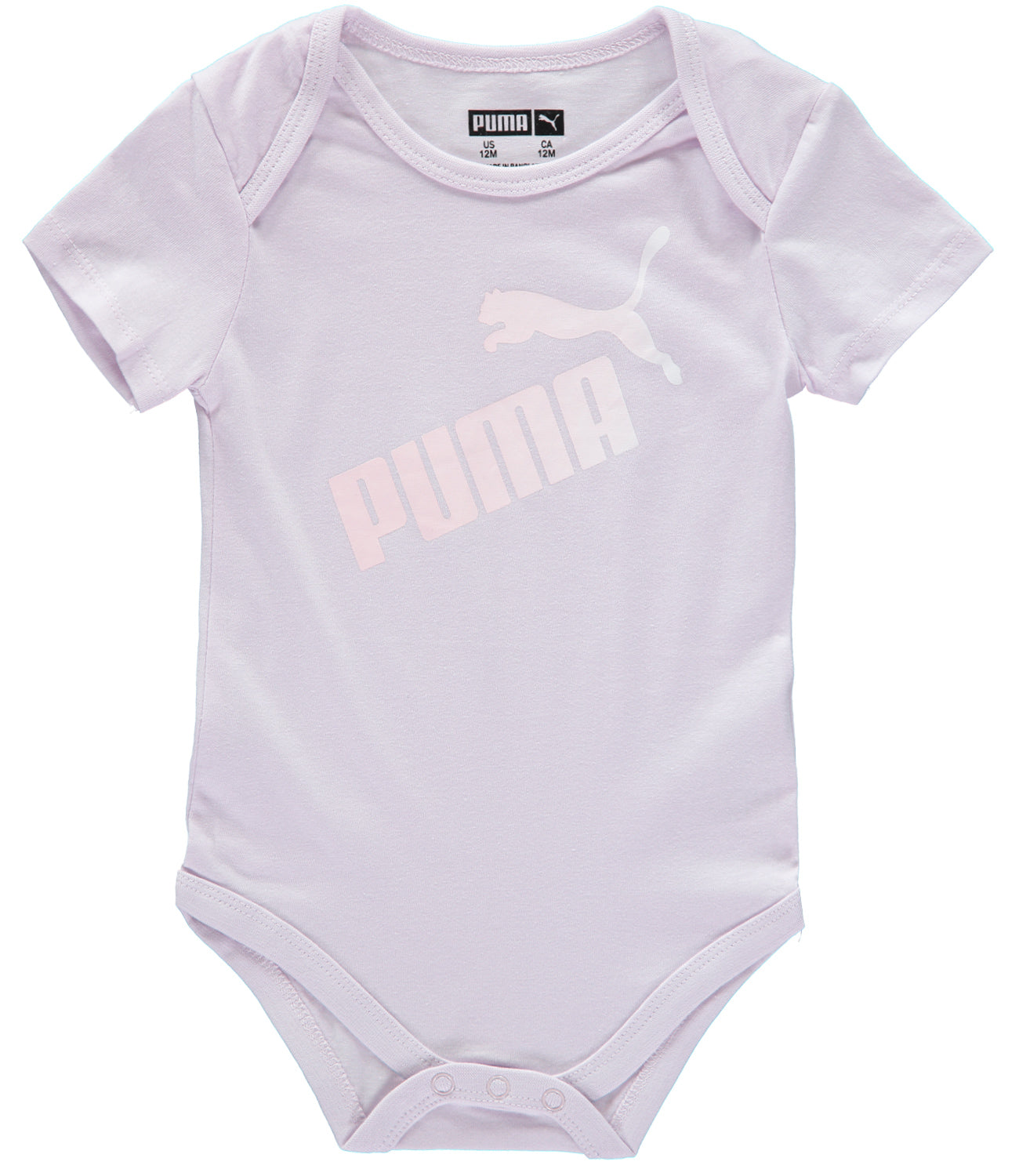 PUMA Girls 12-24 Months Short Sleeve 5-Pack Bodysuit