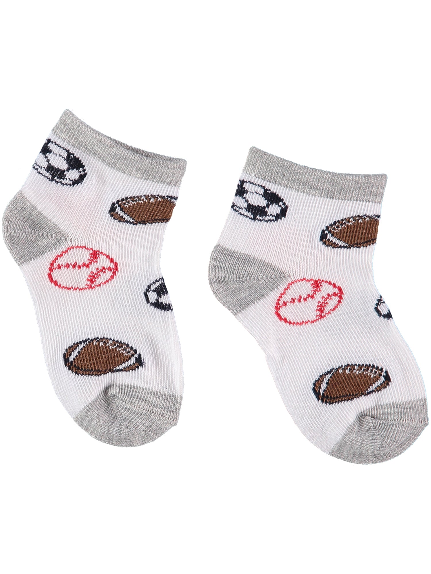 Rene Rofe Boys 2T-4T Sport 6-Pack Sock