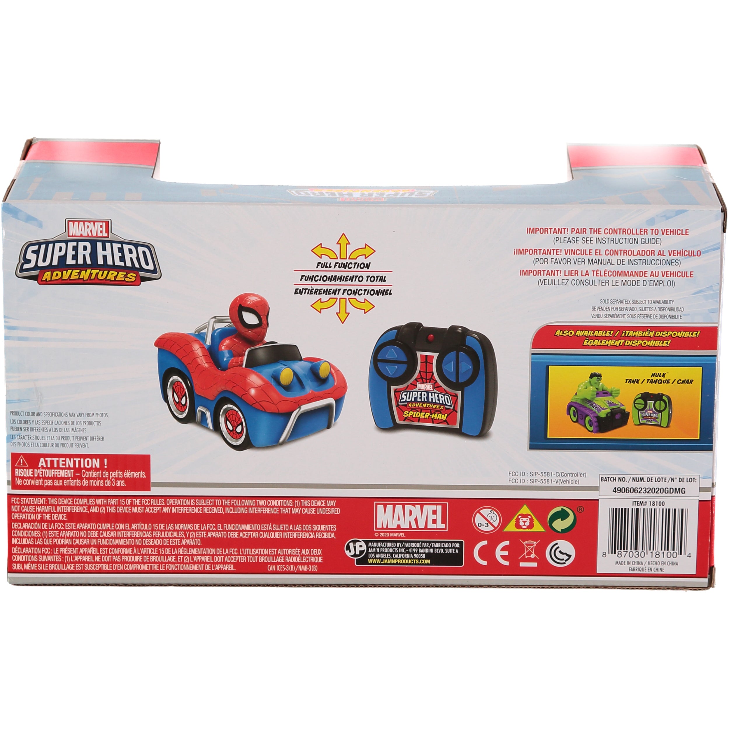 Marvel Super Hero Adventures Spiderman Full Function Buggy with Remote