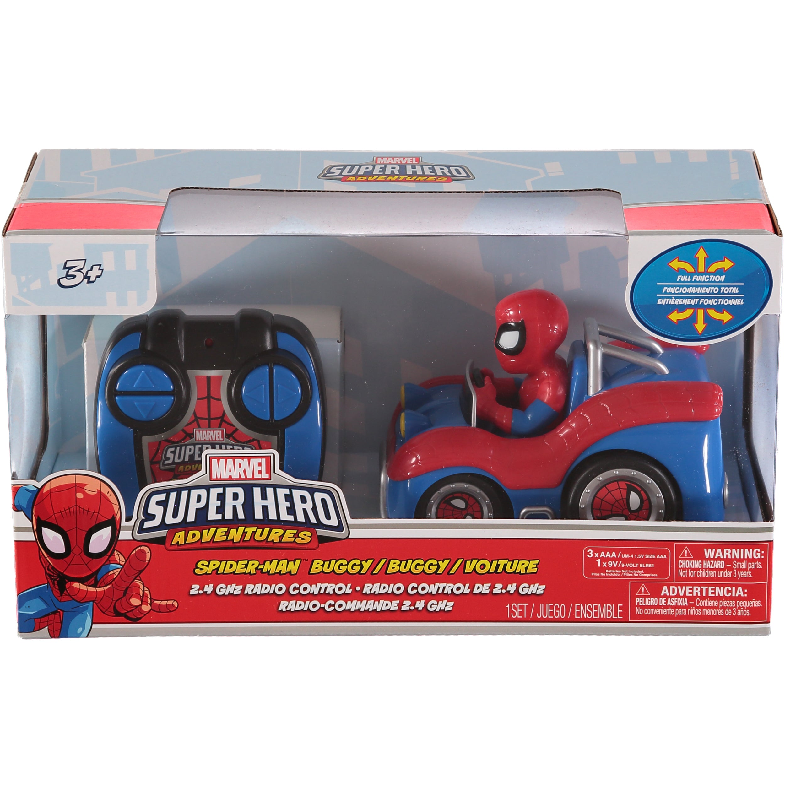 Marvel Super Hero Adventures Spiderman Full Function Buggy with Remote