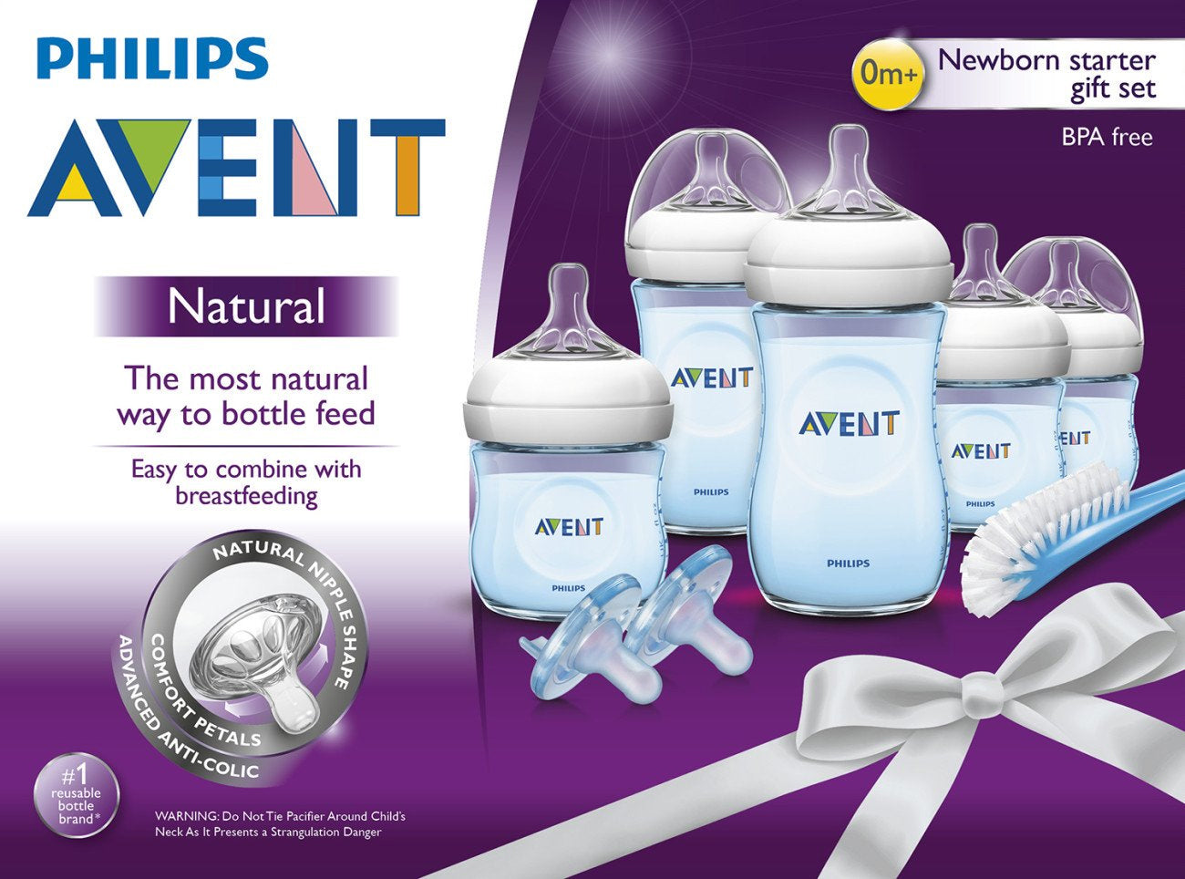 Philips Avent Natural Baby Bottle Blue Edition Gift Set