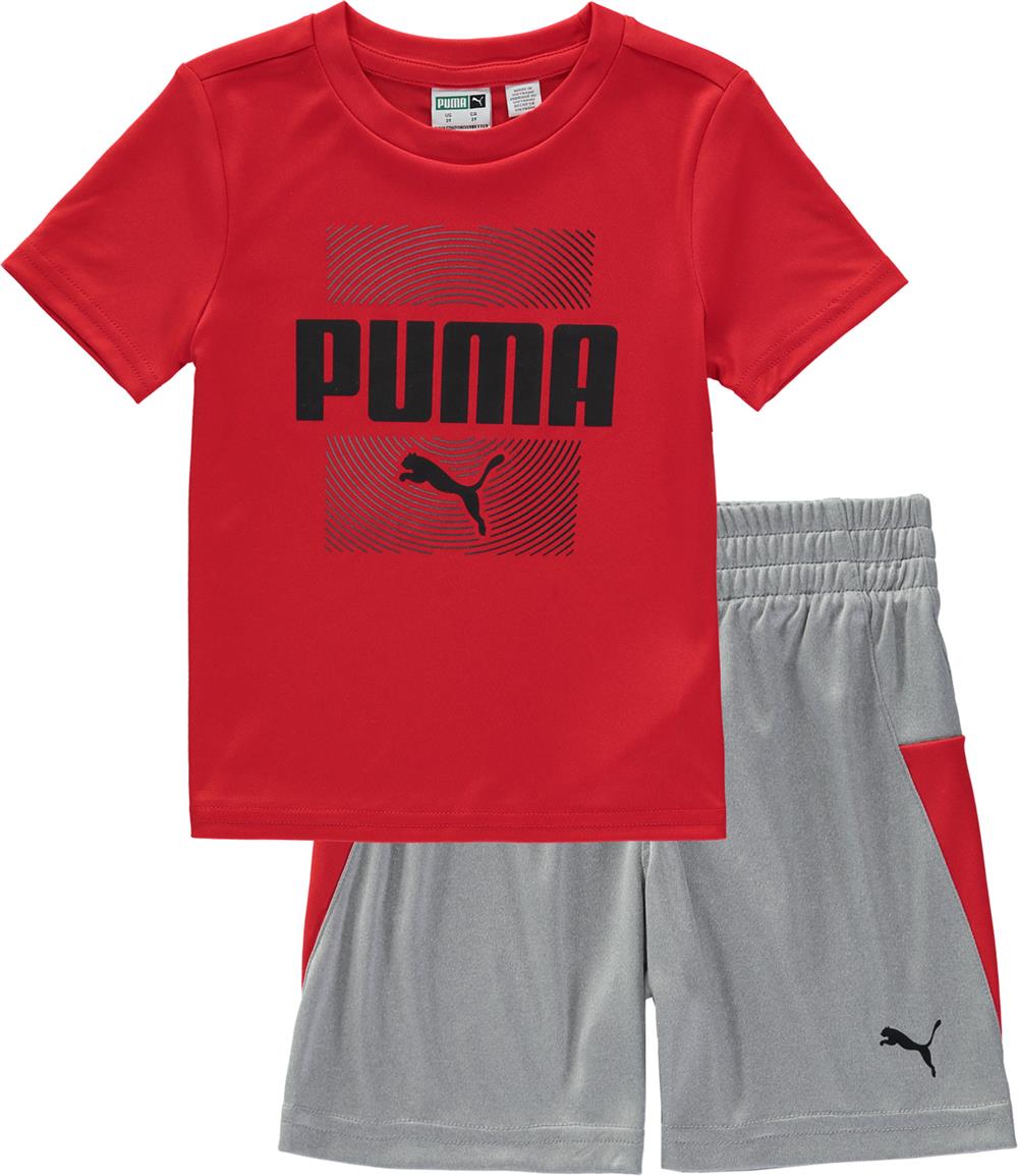 PUMA Boys 2T-4T T-Shirt Short Set