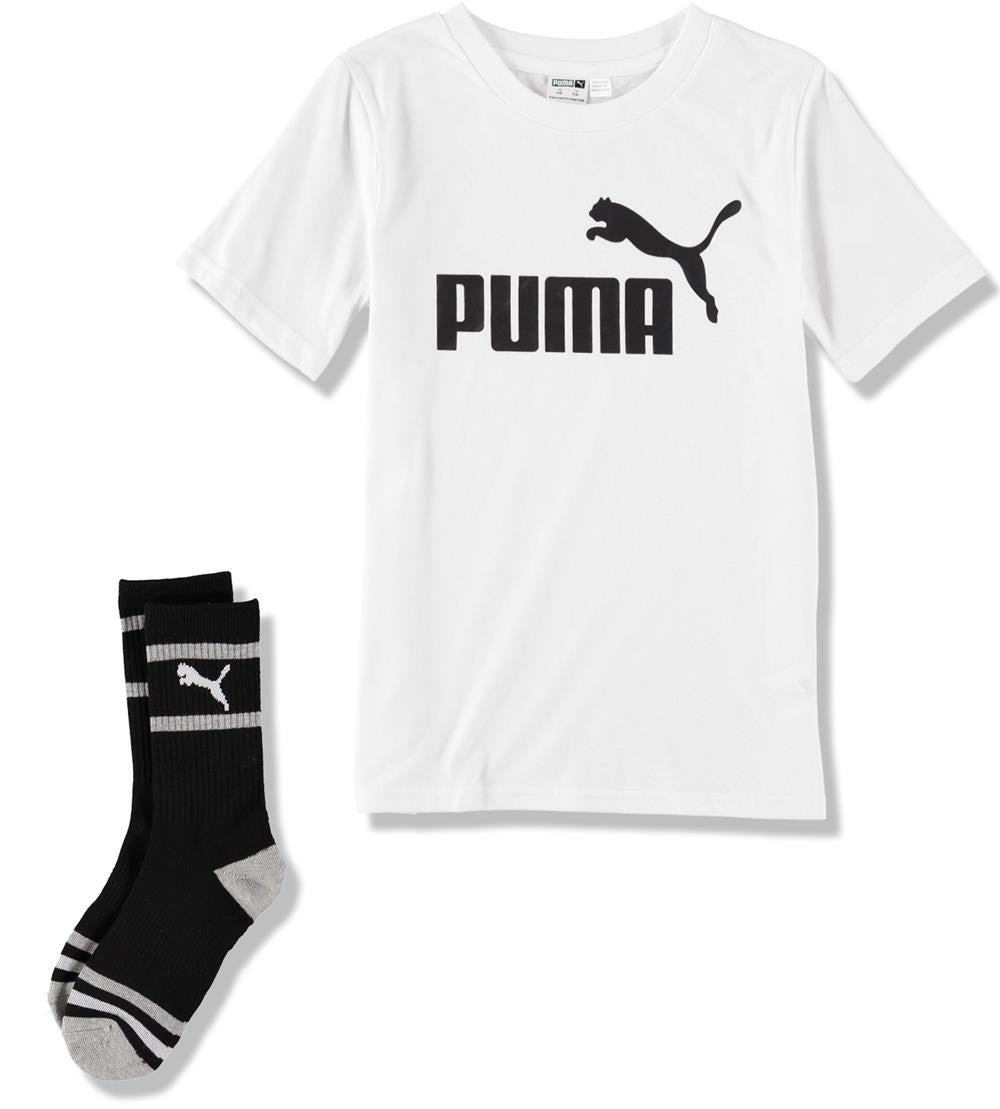 PUMA Boys 8-20 Graphic T-Shirt With Socks