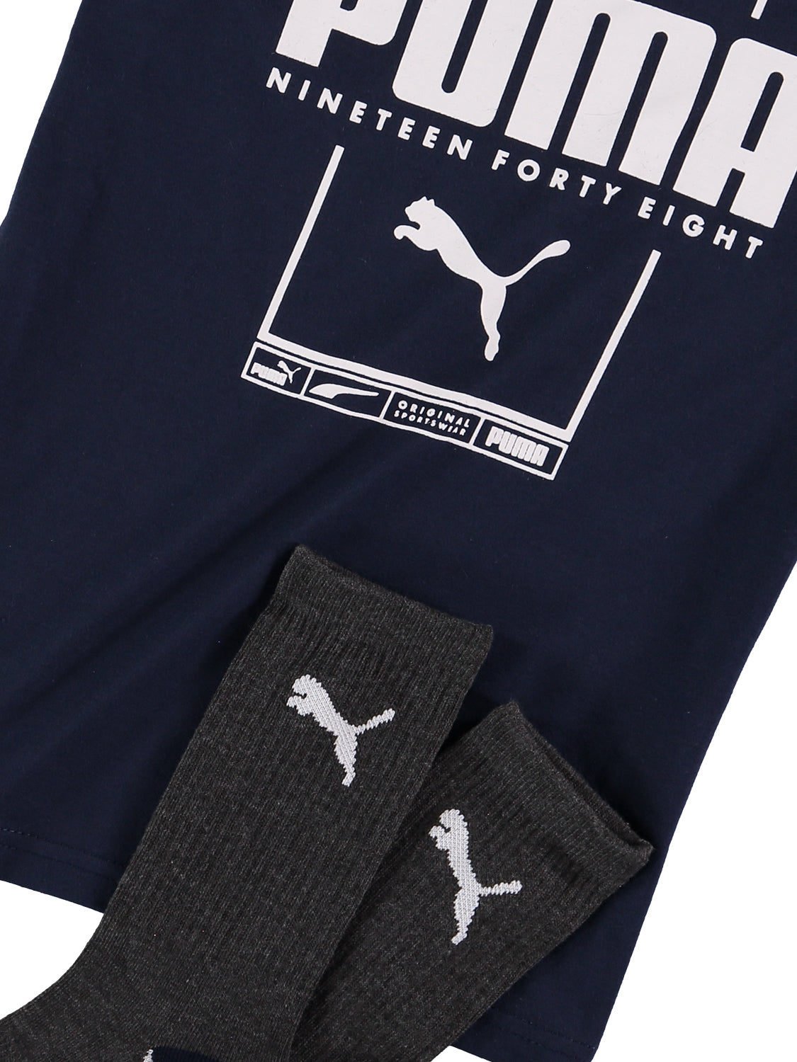 PUMA Boys 8-20 Graphic T-Shirt With Socks