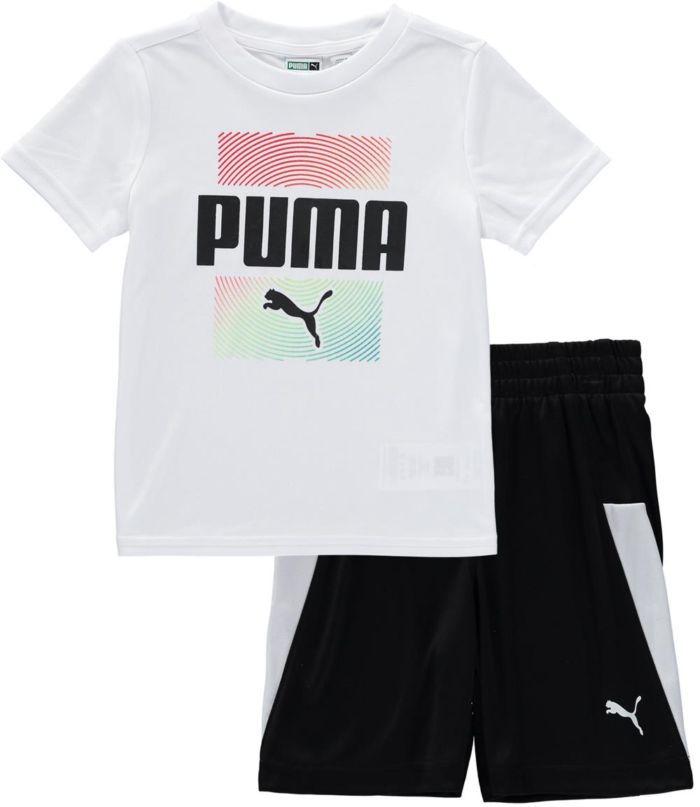 PUMA Boys 2T-4T T-Shirt Short Set