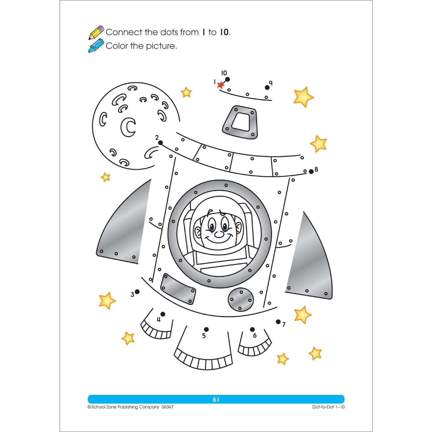 School Zone Big Dot-to-Dots & More Workbook