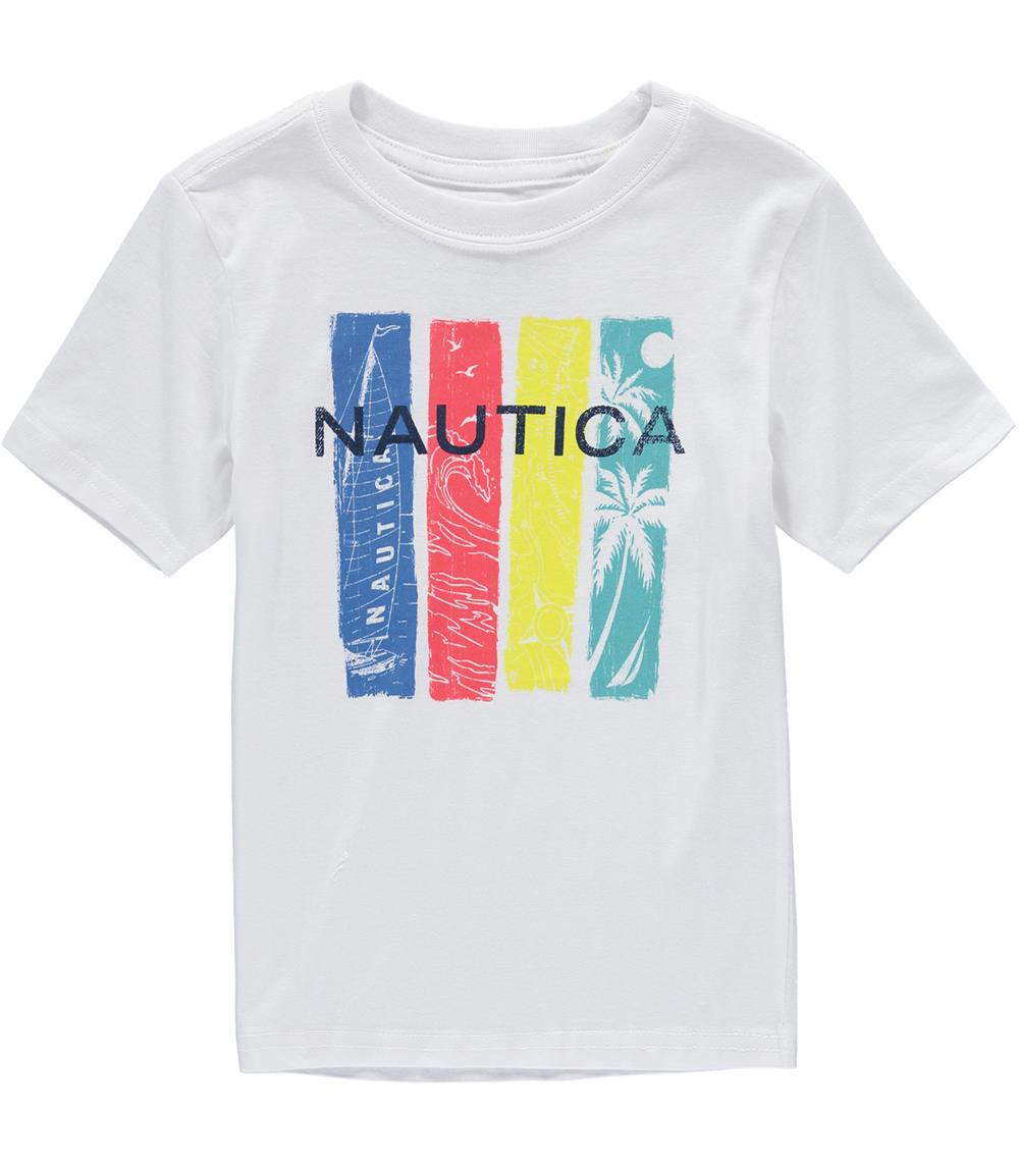 Nautica Boys 4-7 Tropical Logo T-Shirt