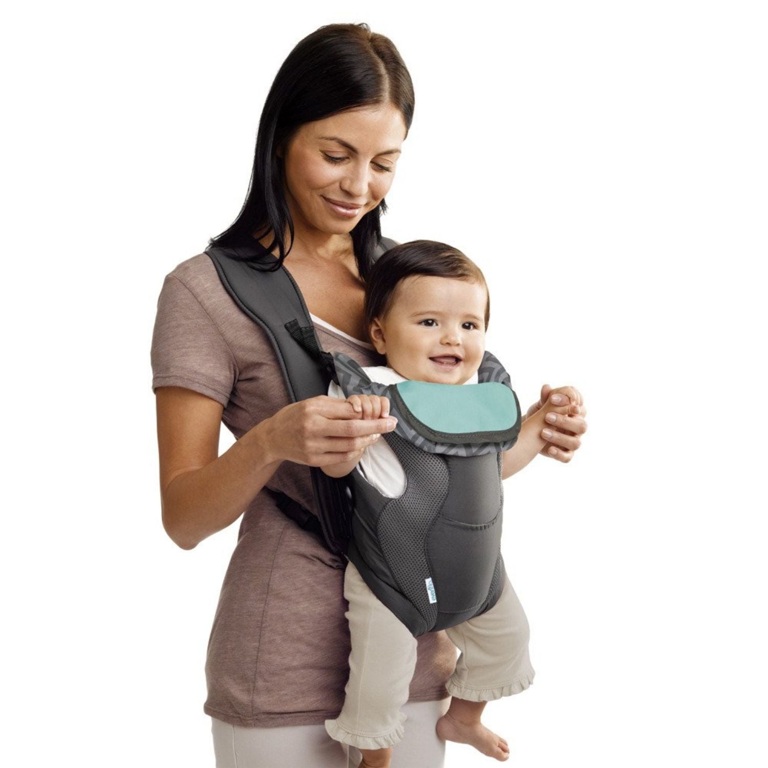 Evenflo Breathable Soft Carrier, Grey Chevron