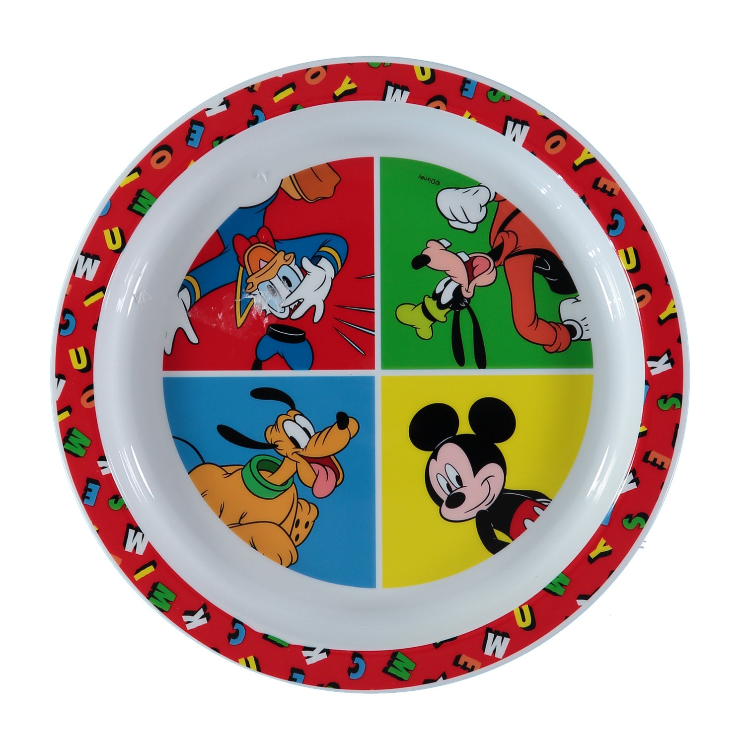 Disney Baby Mickey Mouse 3-Piece Dinner Set: Plate, Bowl and Cup