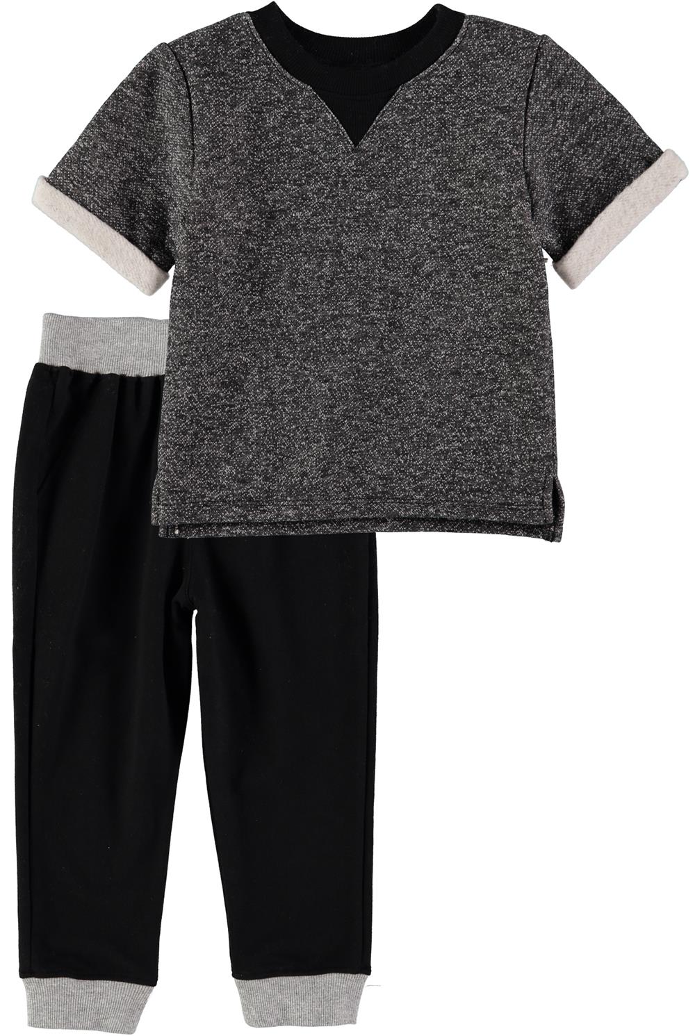 Little Brother By Pippa & Julie Boys 2T-4T 2-Piece Sweatshirt Jogger Set