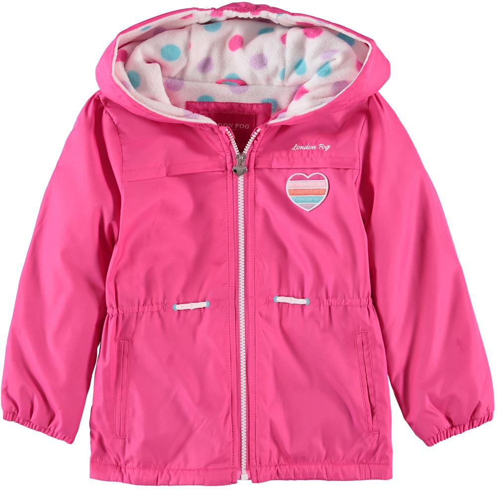 London Fog Girls 4-6X Heart Midweight Jacket