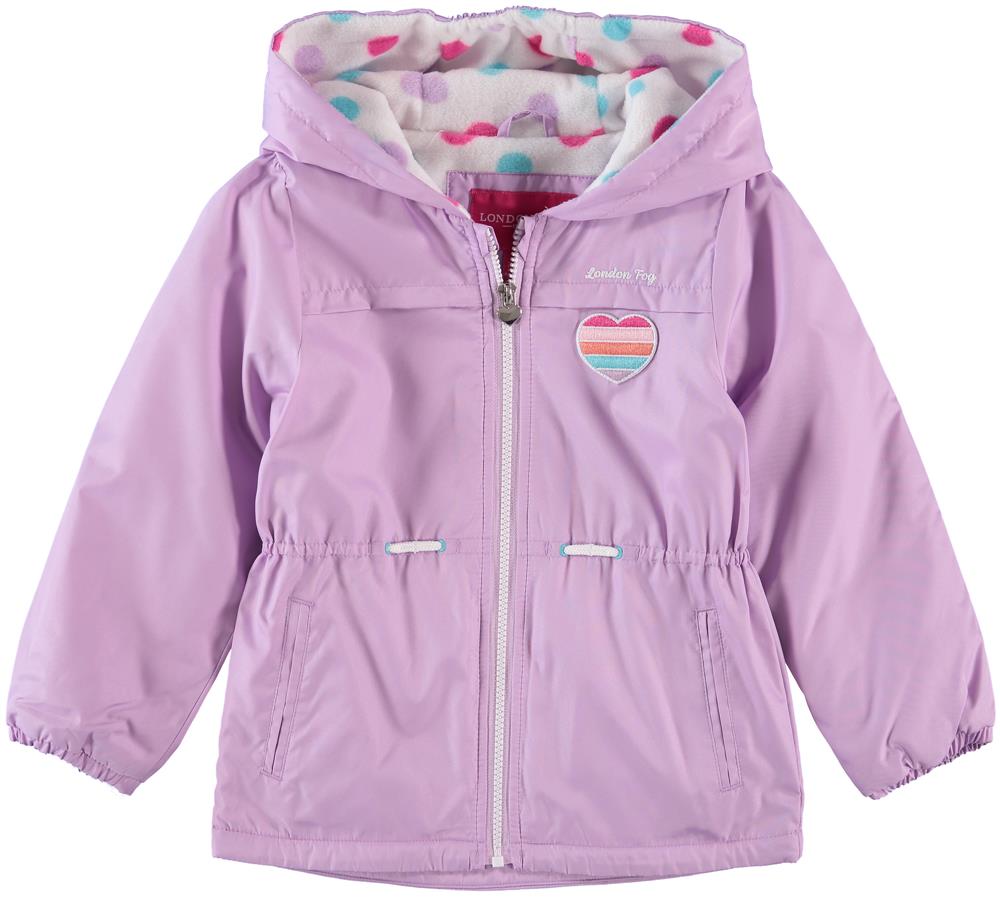 London Fog Girls 4-6X Heart Midweight Jacket