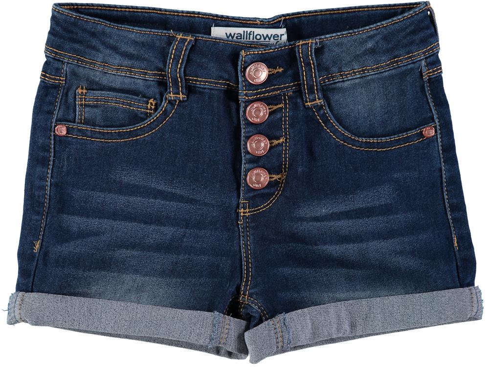 WallFlower Girls 4-6X Button Fly Denim Short