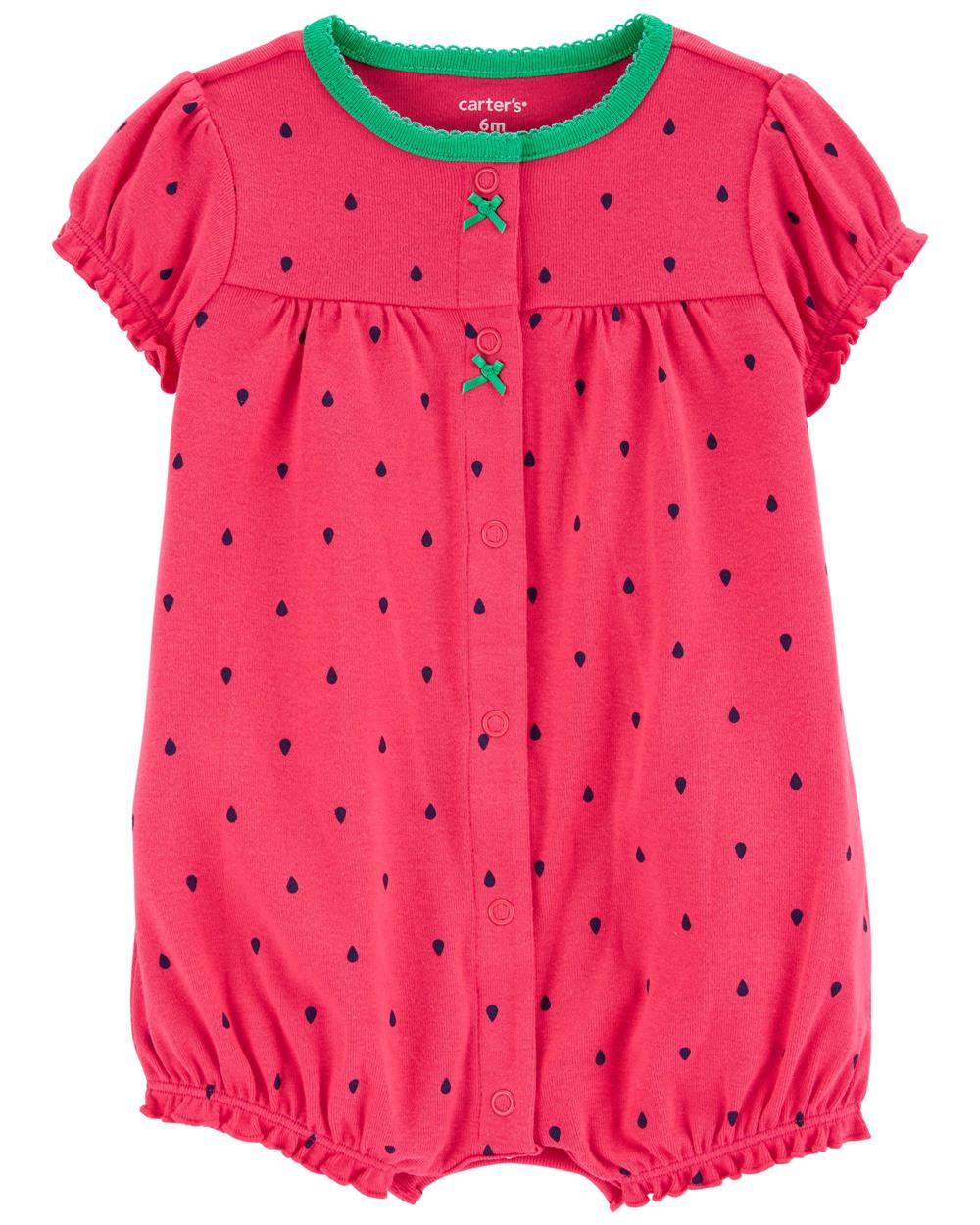 Carters Girls 0-24 Months Strawberry Romper