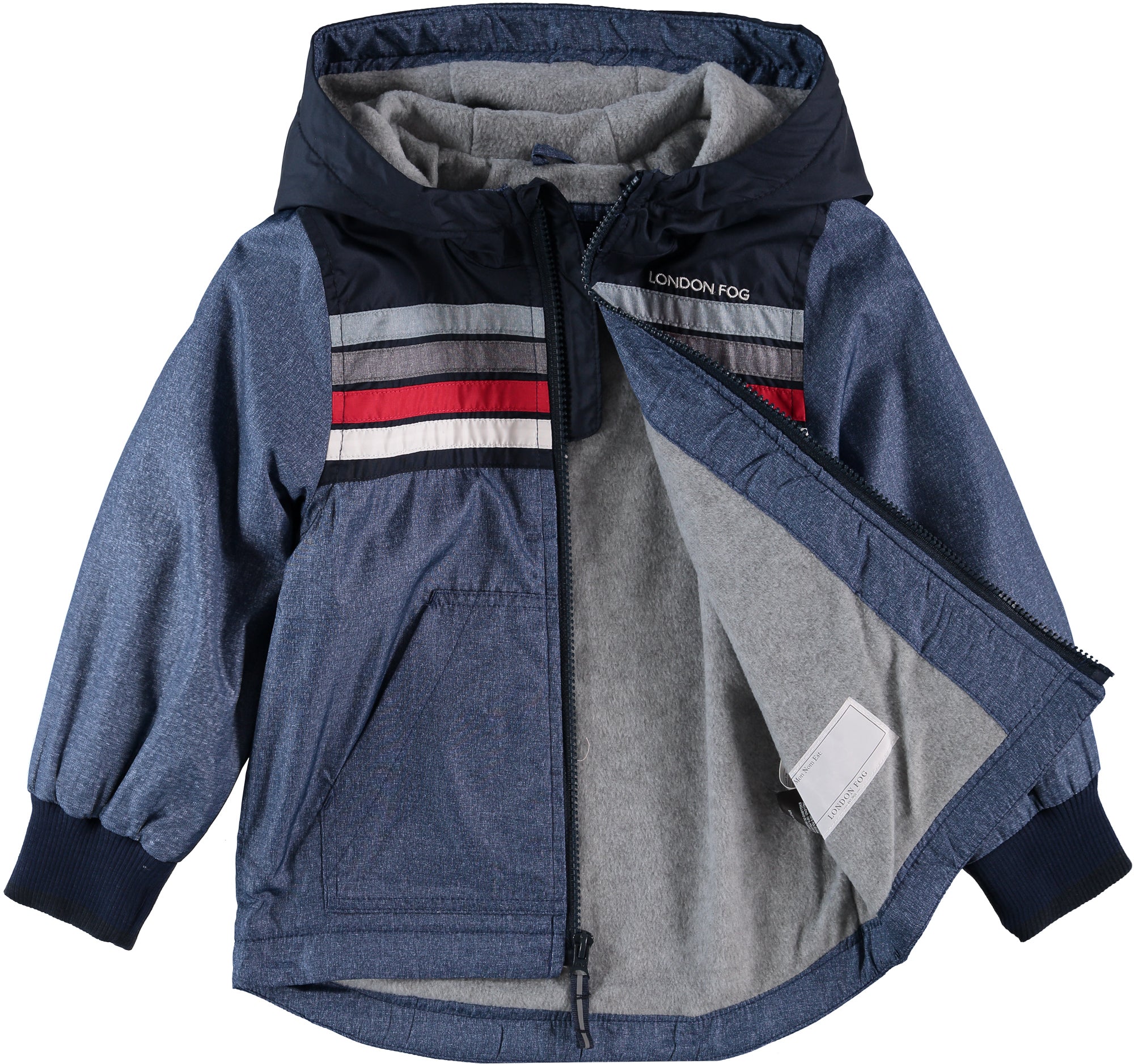 London Fog Boys 8-20 Chest Stripe Jacket