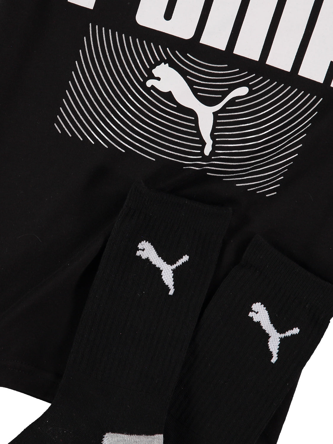 PUMA Boys 8-20 Graphic T-Shirt With Socks