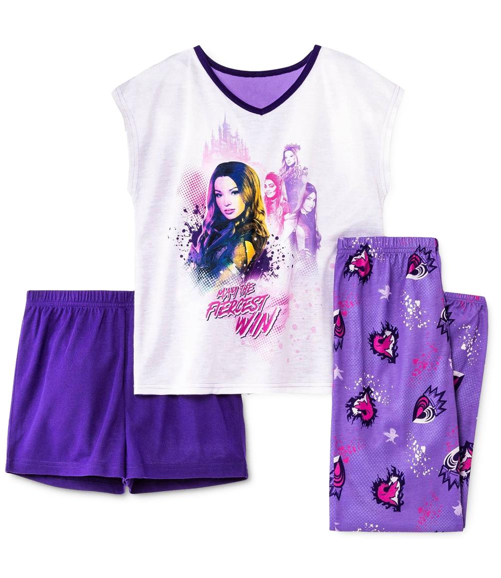 Disney Girls 4-10 Descendants 3 3-Piece Pajama Set