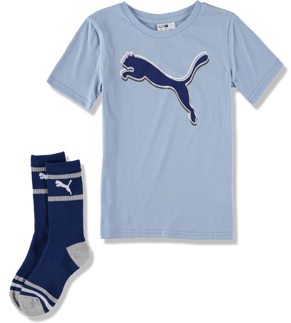 PUMA Boys 8-20 Graphic T-Shirt With Socks