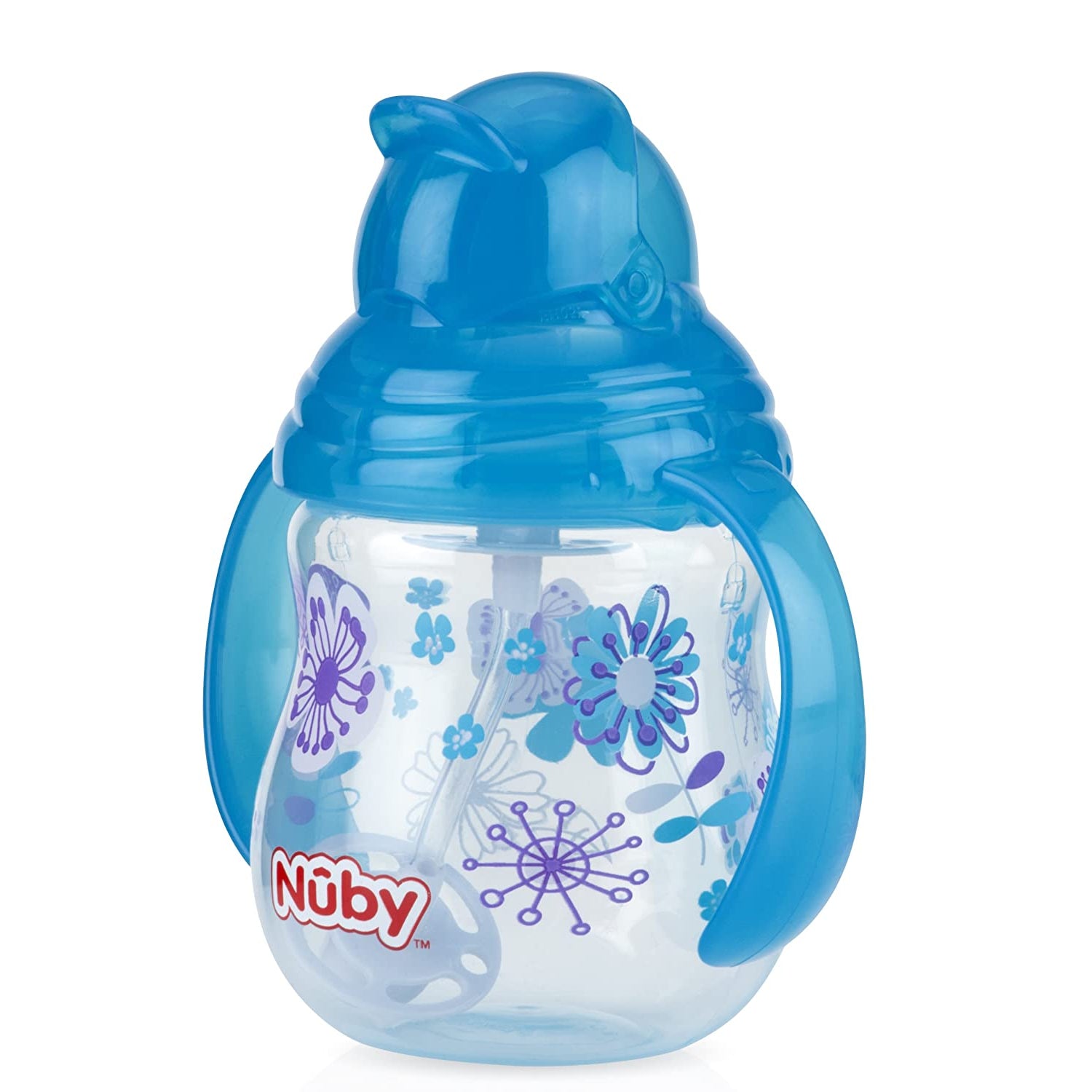 Nuby Designer Series Twin Handle Flip-It Cup with 360° straw