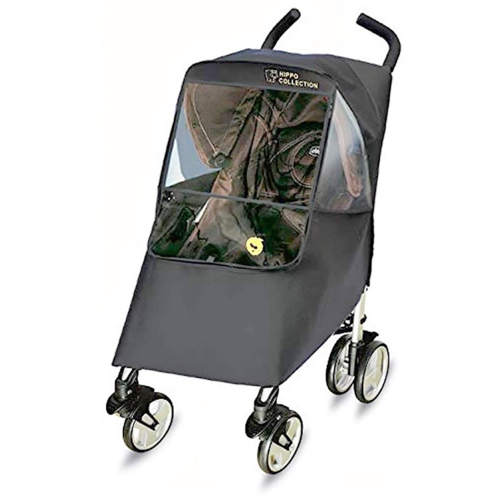 Hippo Collection Universal Stroller Weather Shield - Gray, one Size